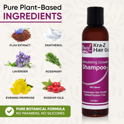 Nzuri Kra-Z Hair Gro Stimulating Growth Shampoo 8 oz