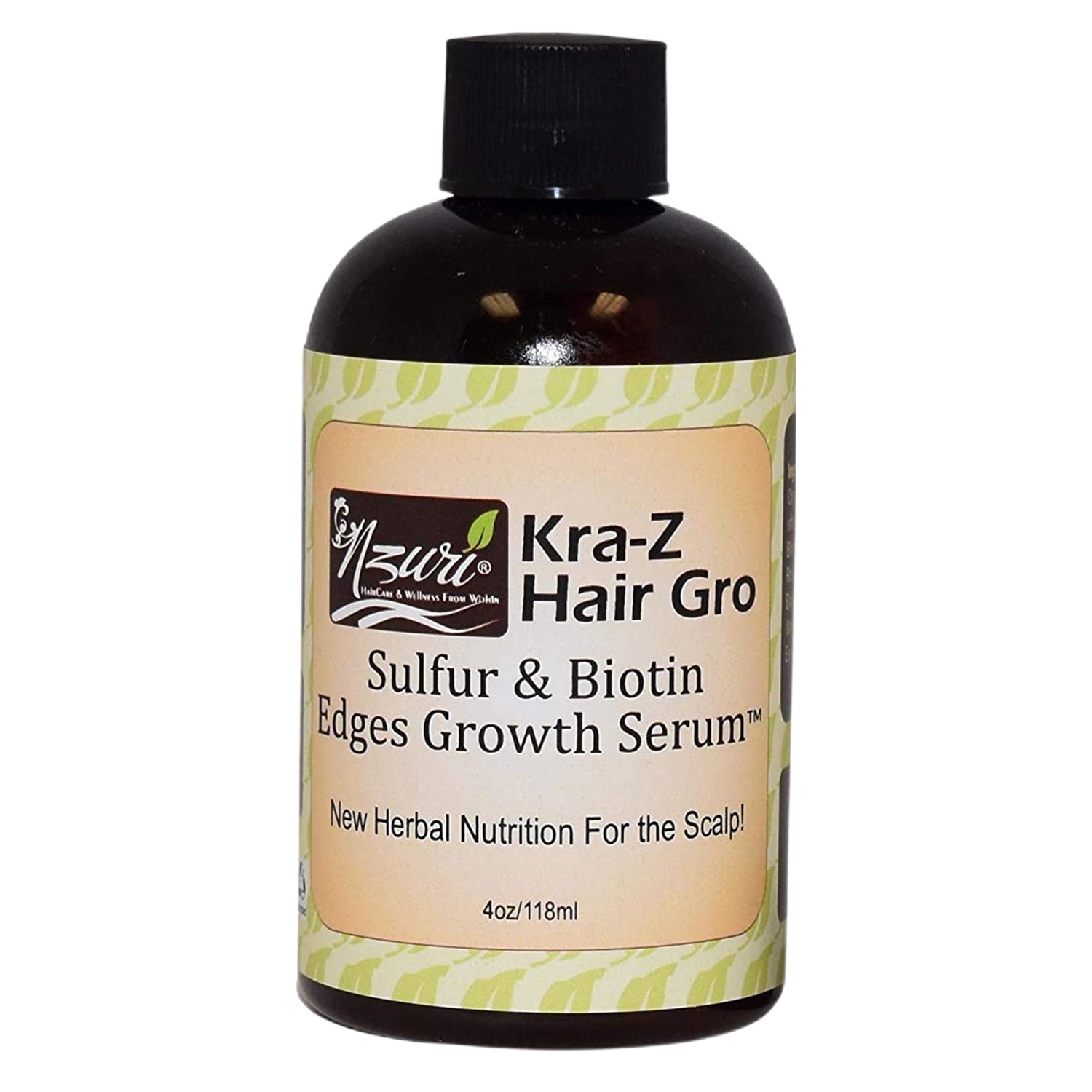 Nzuri Kra-Z Gro Sulfur & Biotin Hair Growth Serum 4oz