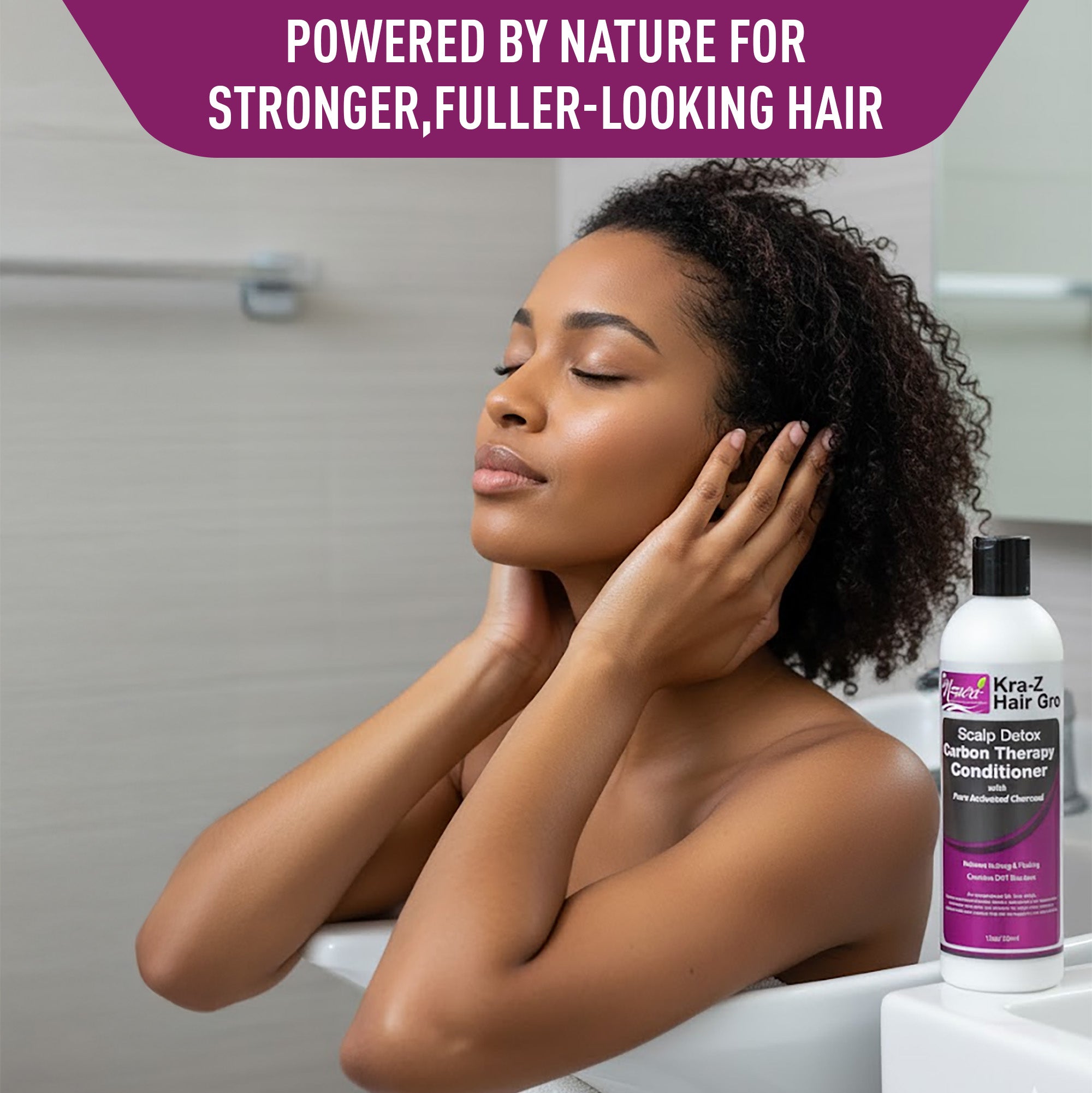 Nzuri Kra-Z Hair Scalp Carbon Therapy Shampoo Seborrheic Dermatitis 12oz