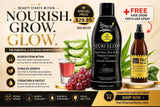 Nzuri Elixir - Liquid Hair Vitamin Plus Growth Stimulants with Vitamin  D - 32Oz + FREE Kra-z Hair Gro Fertilizer Nourishing, Vitamin infused Growth Spritzer 8oz