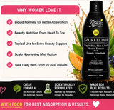 Nzuri Elixir - Liquid Hair Vitamin Plus Growth Stimulants with Vitamin  D - 32Oz + FREE Kra-z Hair Gro Fertilizer Nourishing, Vitamin infused Growth Spritzer 8oz
