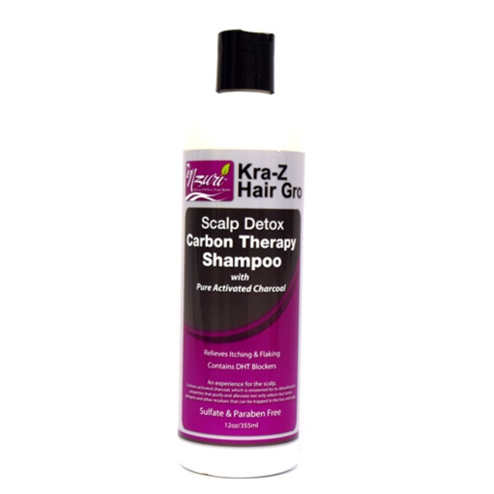 Nzuri Kra-Z Hair Scalp Carbon Therapy Shampoo Seborrheic Dermatitis 12oz