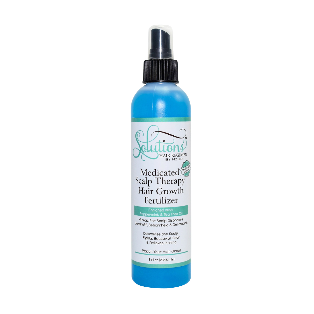 Nzuri Solutions Hair Regimen Medicated Scalp Therapy Hair Growth Fertilizer 8oz