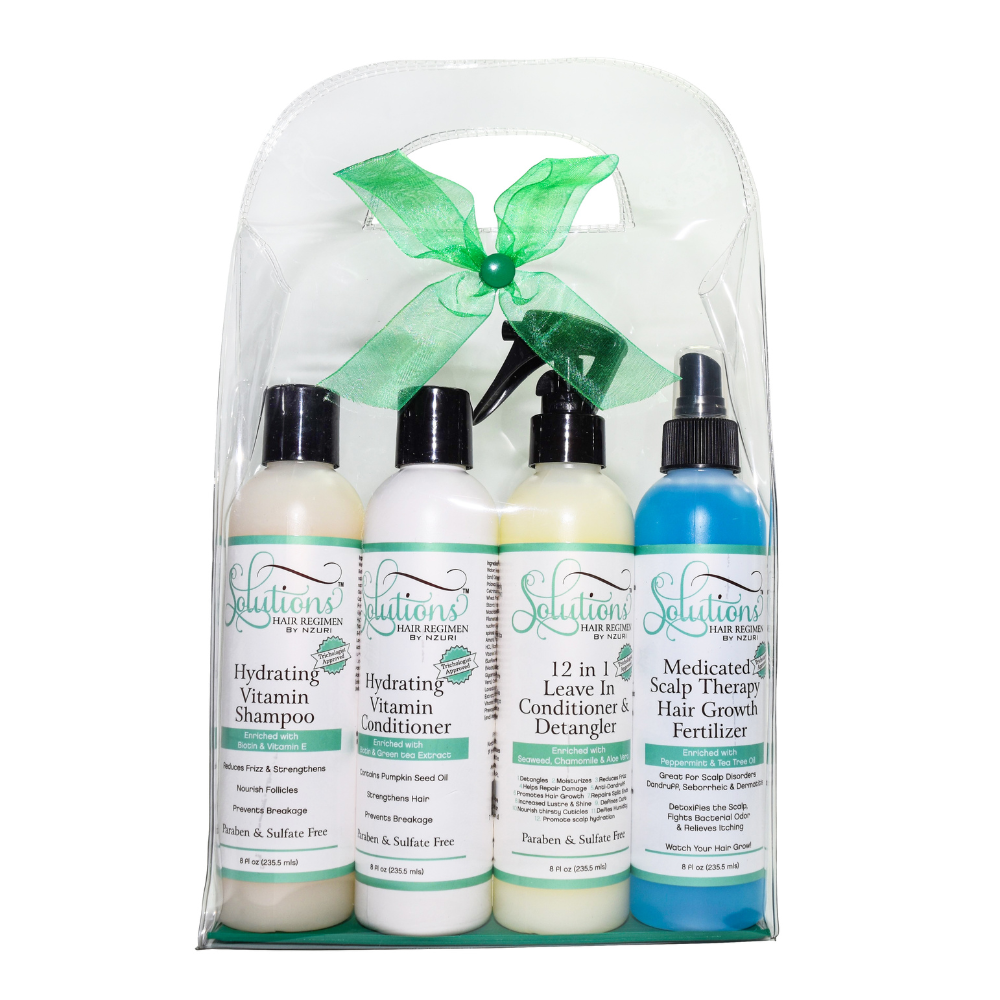 Nzuri Solutions Solutions Hair Regimen Complete Growth Kit