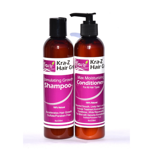kamijo Hair Source 3本セット Nzuri Kra-Z Hair Gro Shampoo & Nzuri Kra- Z Hair Gro Conditioner
