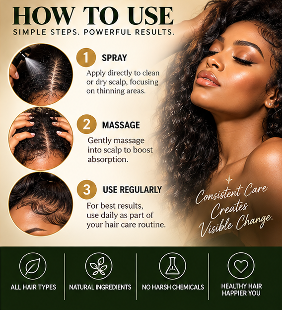 Nzuri Kra-z Hair Gro Fertilizer Vitamin infused Growth Spritzer 8oz
