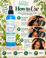 Nzuri Solutions Hair Regimen Medicated Scalp Therapy Hair Growth Fertilizer 8oz