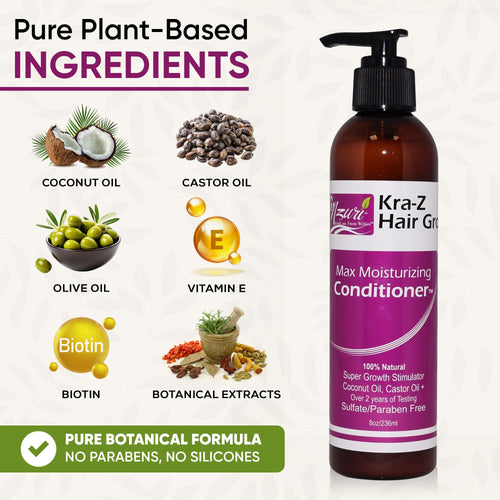 Nzuri Kra-Z Hair Gro Moisturizing Growth Conditioner 8oz