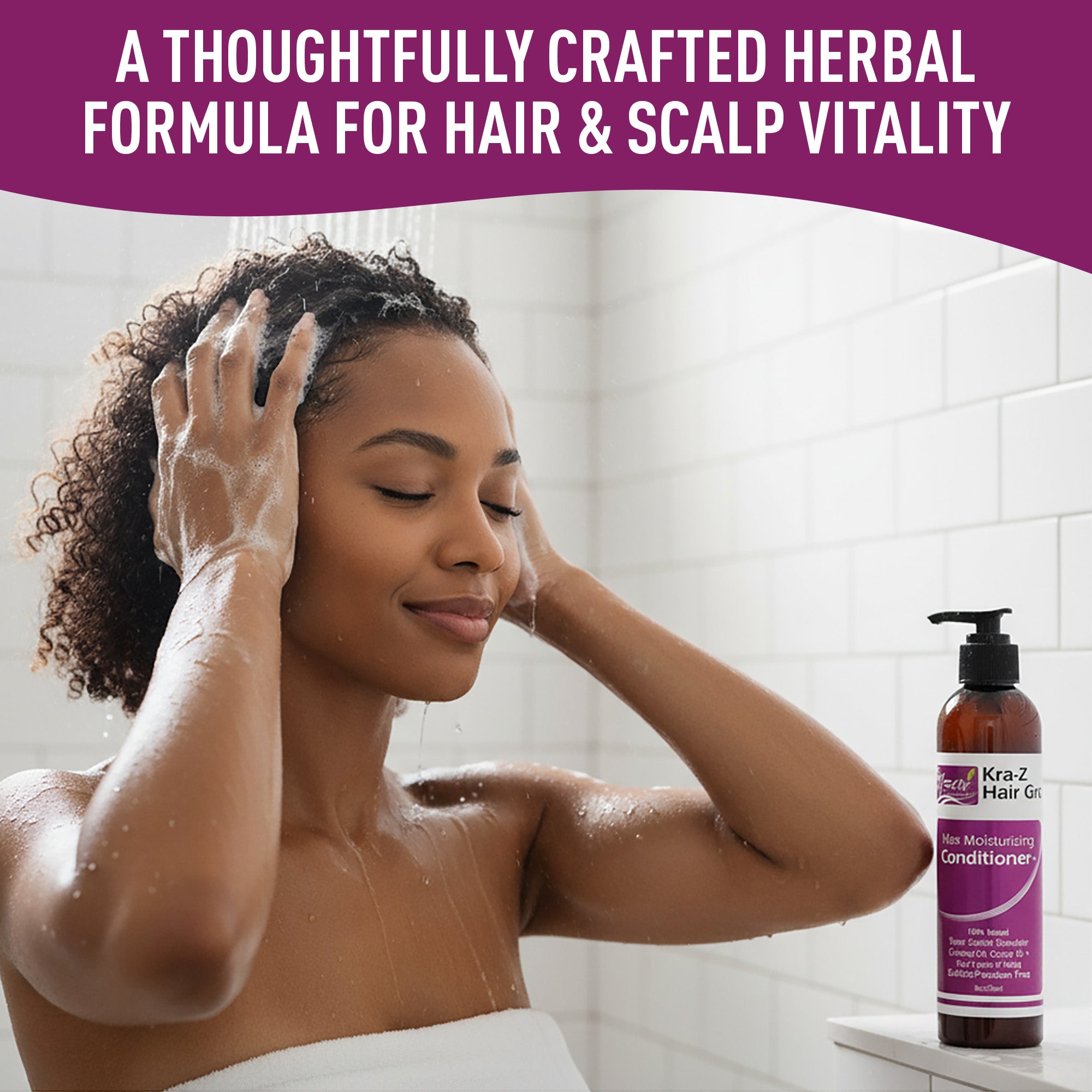 Nzuri Kra-Z Hair Gro Moisturizing Growth Conditioner 8oz