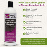Nzuri Kra-Z Hair Scalp Carbon Therapy Shampoo Seborrheic Dermatitis 12oz